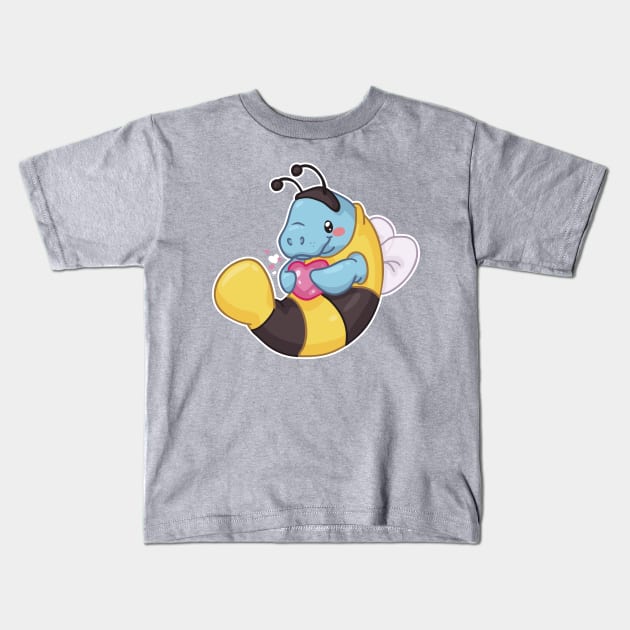 Manabee Kids T-Shirt by bytesizetreasure